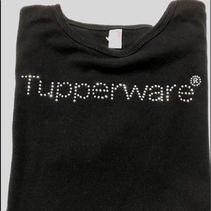 Pre-owned Ladies Black Shirt with Tupperware Logo